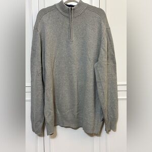 Chaps Men's Zip Up Gray Sweater